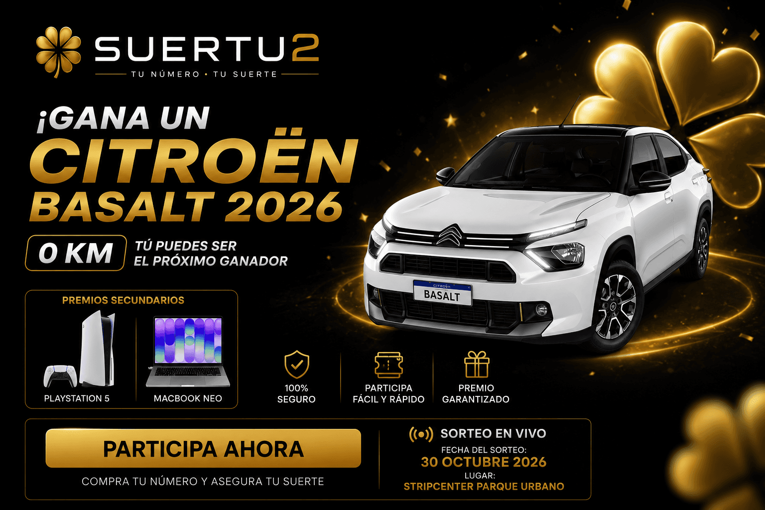 Suertu2 — Gana un Citroën Basalt 2026